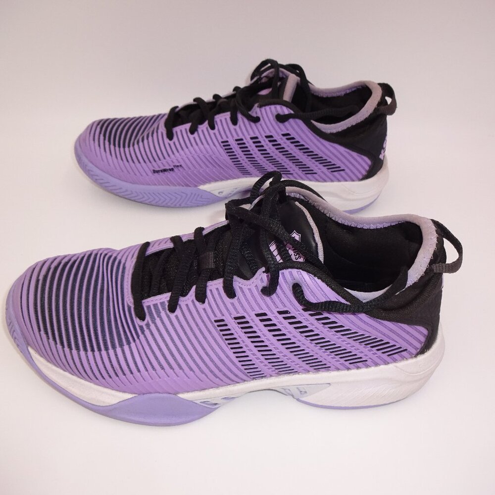 Womens K-Swiss Hypercourt Supreme Size 10 Purple & Black Tennis Shoes Sneakers - Picture 6 of 10